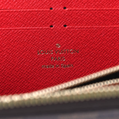 Louis Vuitton Damier Ebene Clemence Wallet Cherry 6 of 7