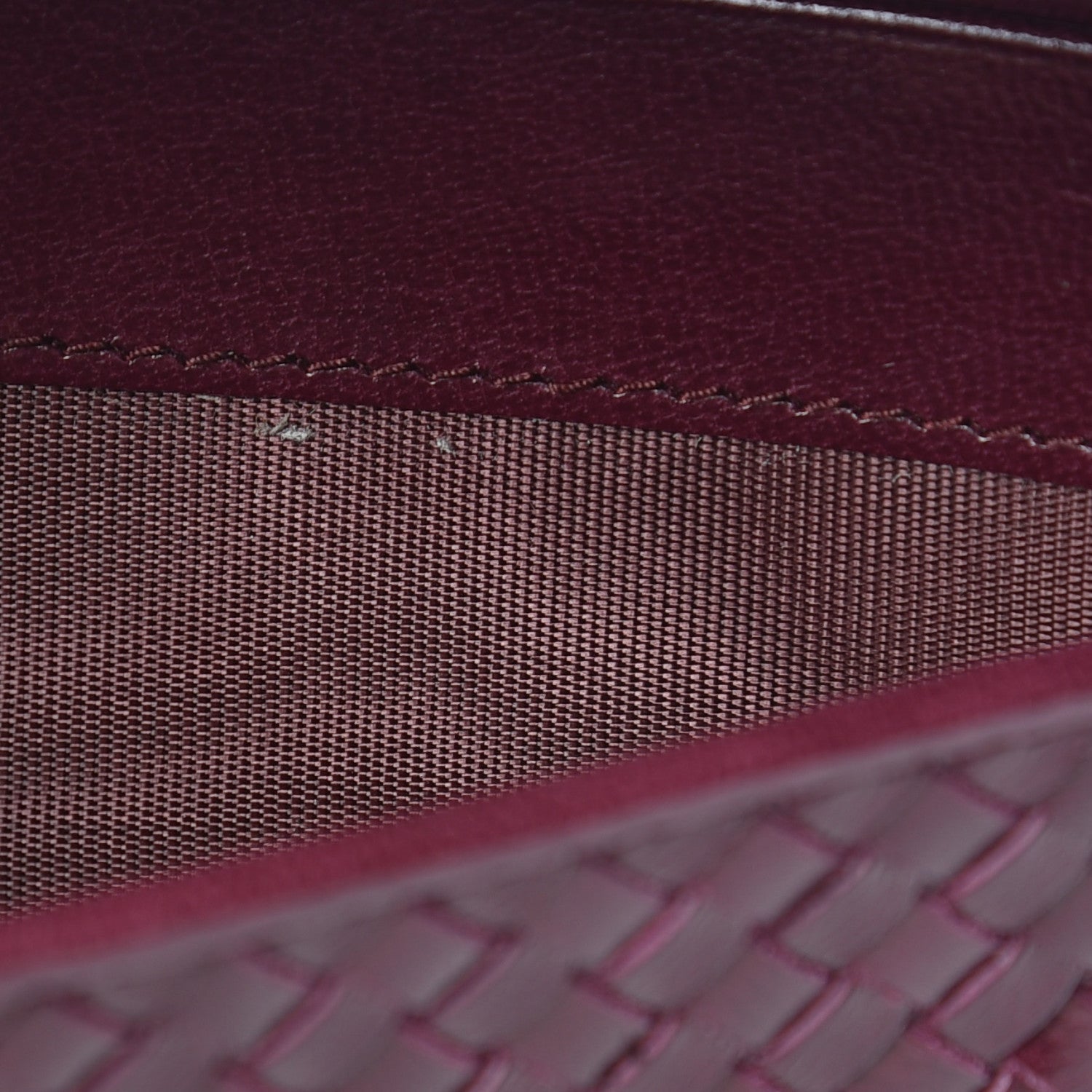 Prada Goatskin Woven Continental Flap Wallet Ribes 9 of 11