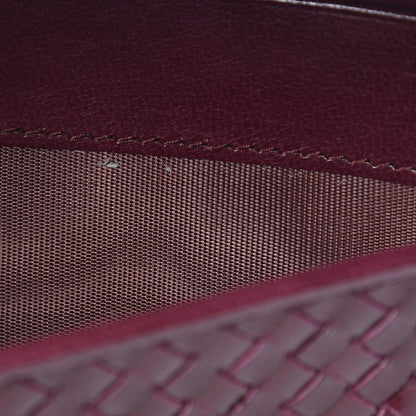 Prada Goatskin Woven Continental Flap Wallet Ribes 9 of 11