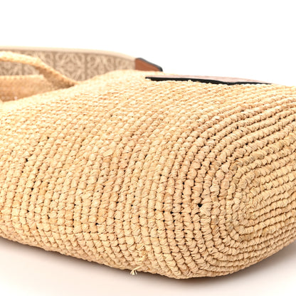 Loewe Raffia Mini Slit Tote Bag Natural Tan 8 of 9