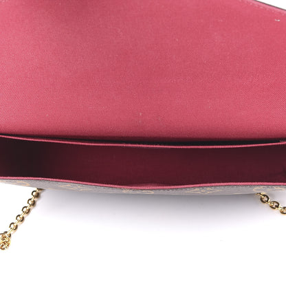 Louis Vuitton Monogram Pochette Felicie Chain Wallet Fuchsia 4 of 10