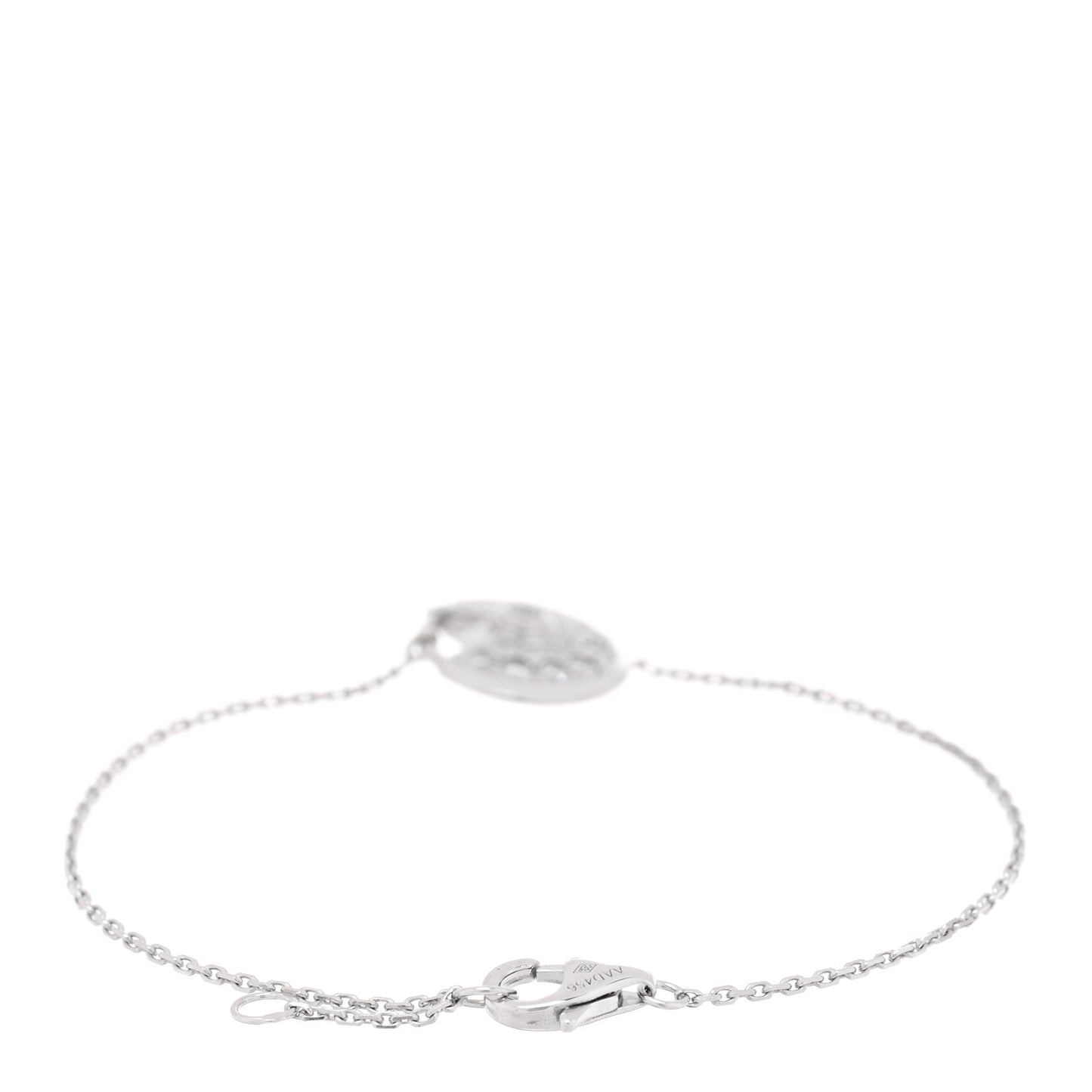 18K White Gold Diamond XS Amulette de Cartier Bracelet