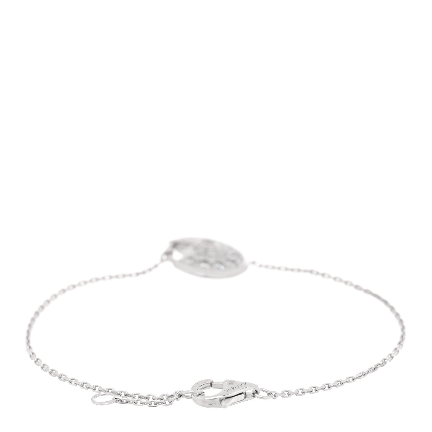 Cartier 18K White Gold Diamond XS Amulette de Cartier Bracelet 2 of 4