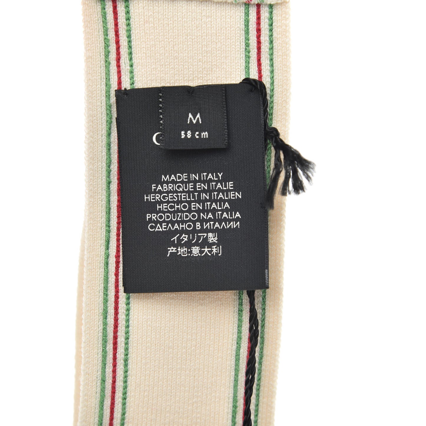 Cotton Elastic Interlocking G Headband and Wrist Set M Multicolor