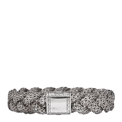 John Hardy Sterling Silver 14mm Braided Classic Chain Bracelet 1 of 4