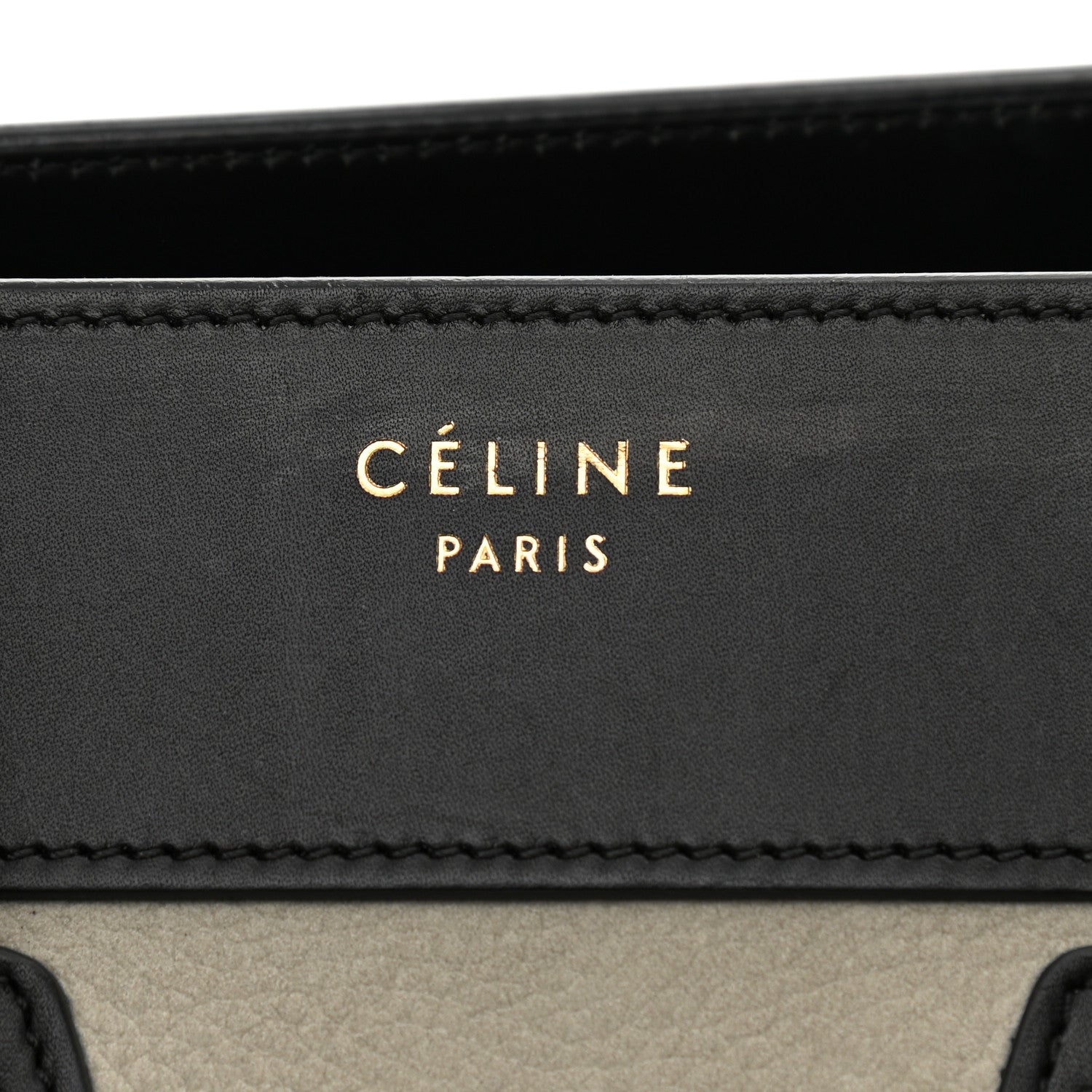 Celine Bullhide Micro Tri-Color Luggage Khaki 7 of 10