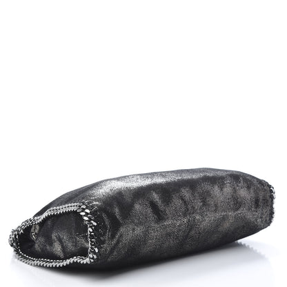 Stella McCartney Chamois Shiny Dotted Falabella Fold Over Tote Ruthenium 4 of 10