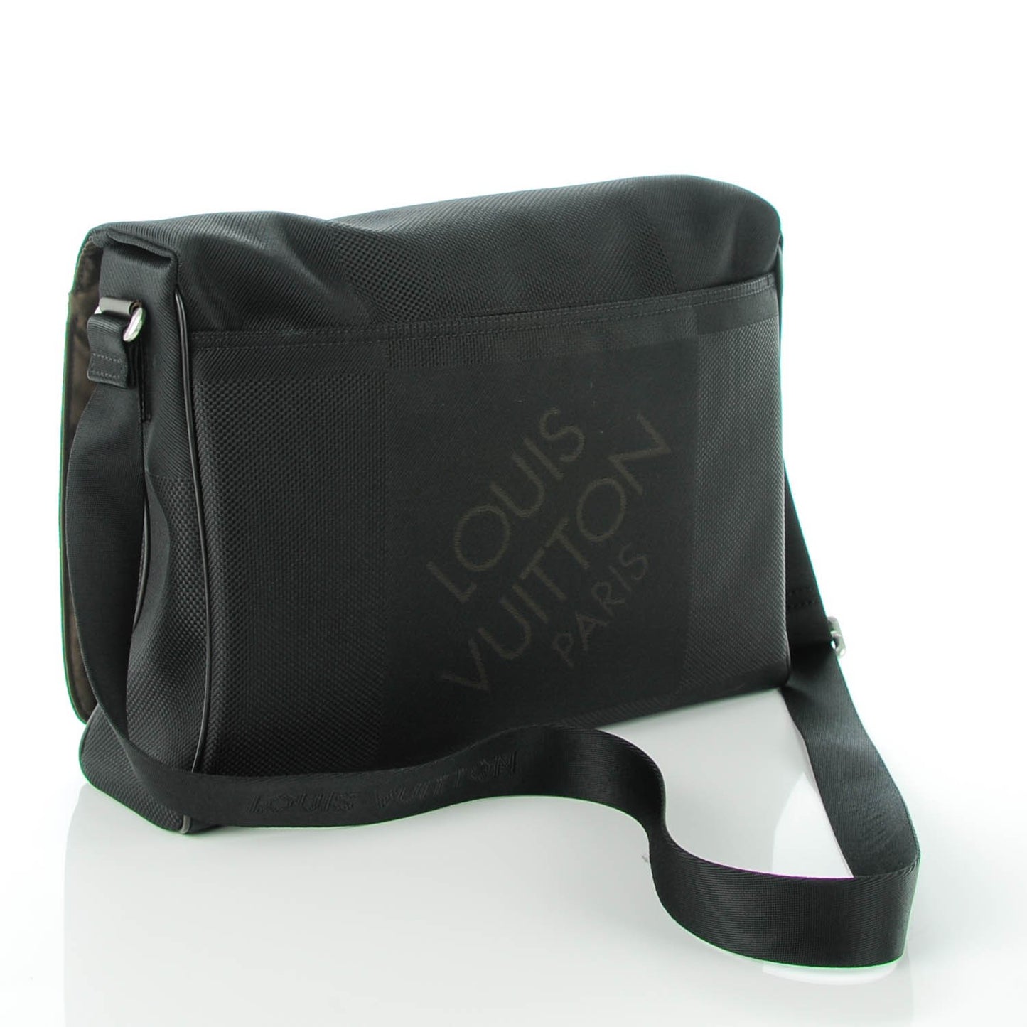 Damier Geant Messenger Bag Black