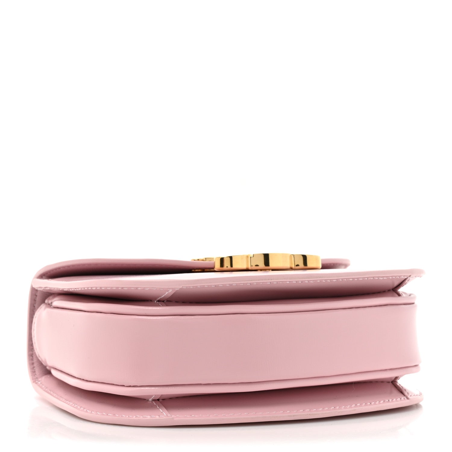 Celine Shiny Calfskin Triomphe Mini Besace Clea Light Pink 4 of 12