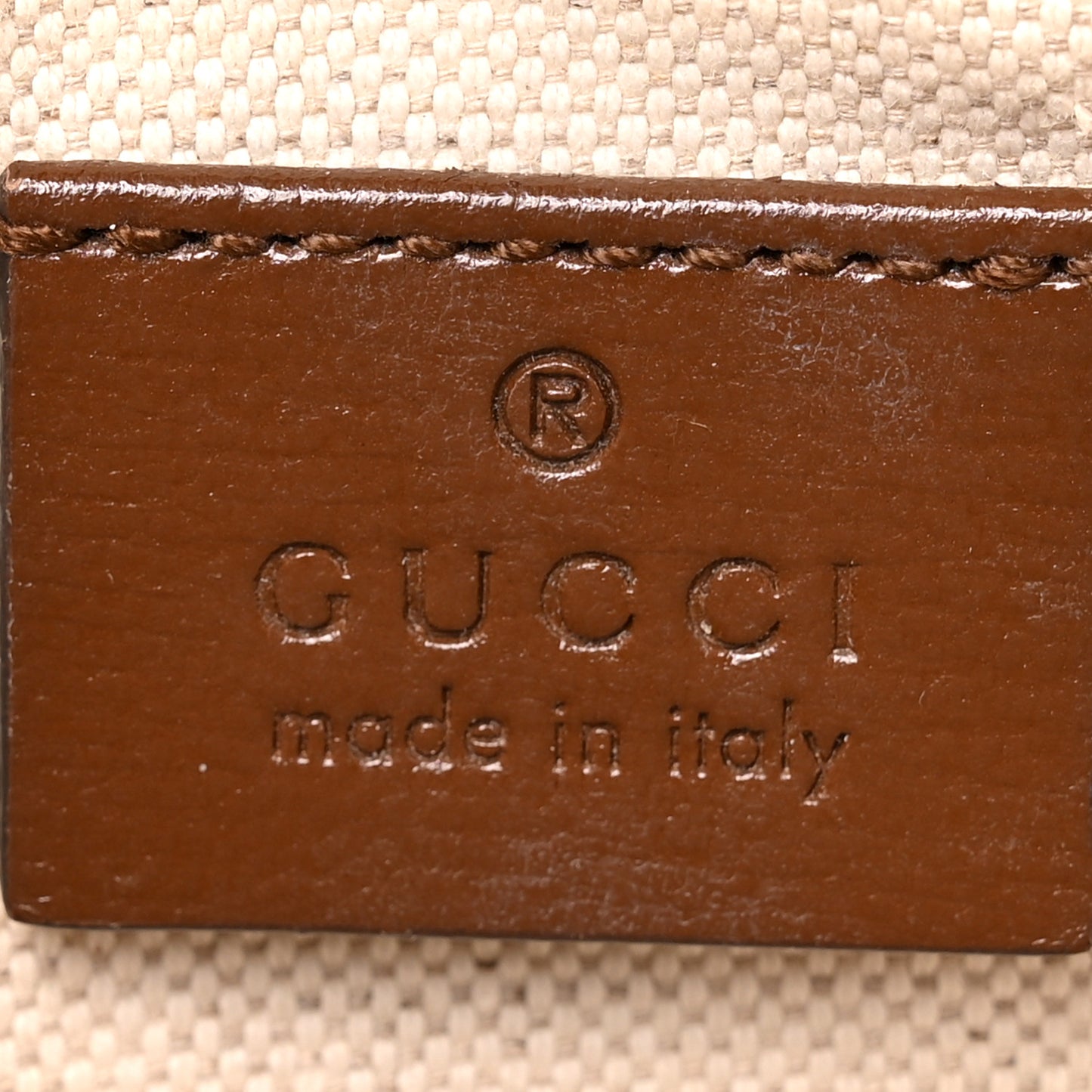 GG Supreme Monogram Azalea Calfskin Web Mini Horsebit 1955 Shoulder Bag Beige Ebony Brown Sugar