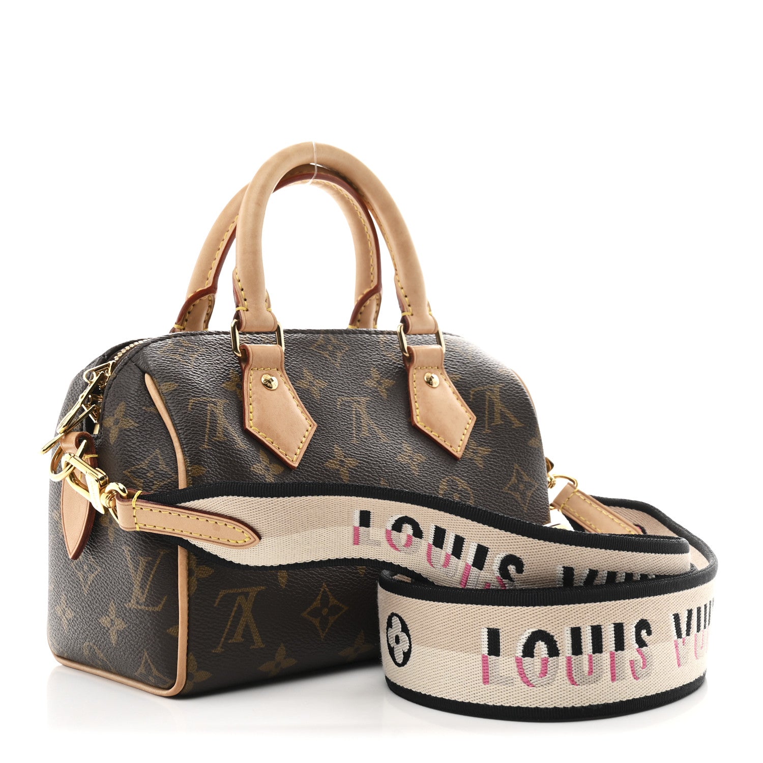 Louis Vuitton Monogram Speedy Bandouliere 20 Black 3 of 9