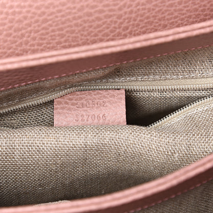 Gucci Dollar Calfskin Interlocking G Top Handle Shoulder Bag Soft Pink 6 of 9