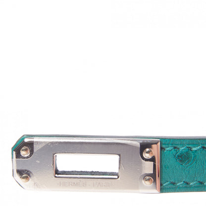 Hermes Ostrich Kelly Sellier 25 Vert Verone 36 of 45