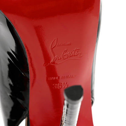 Christian Louboutin Patent Private Number 120 Pumps 36.5 Black 6 of 7