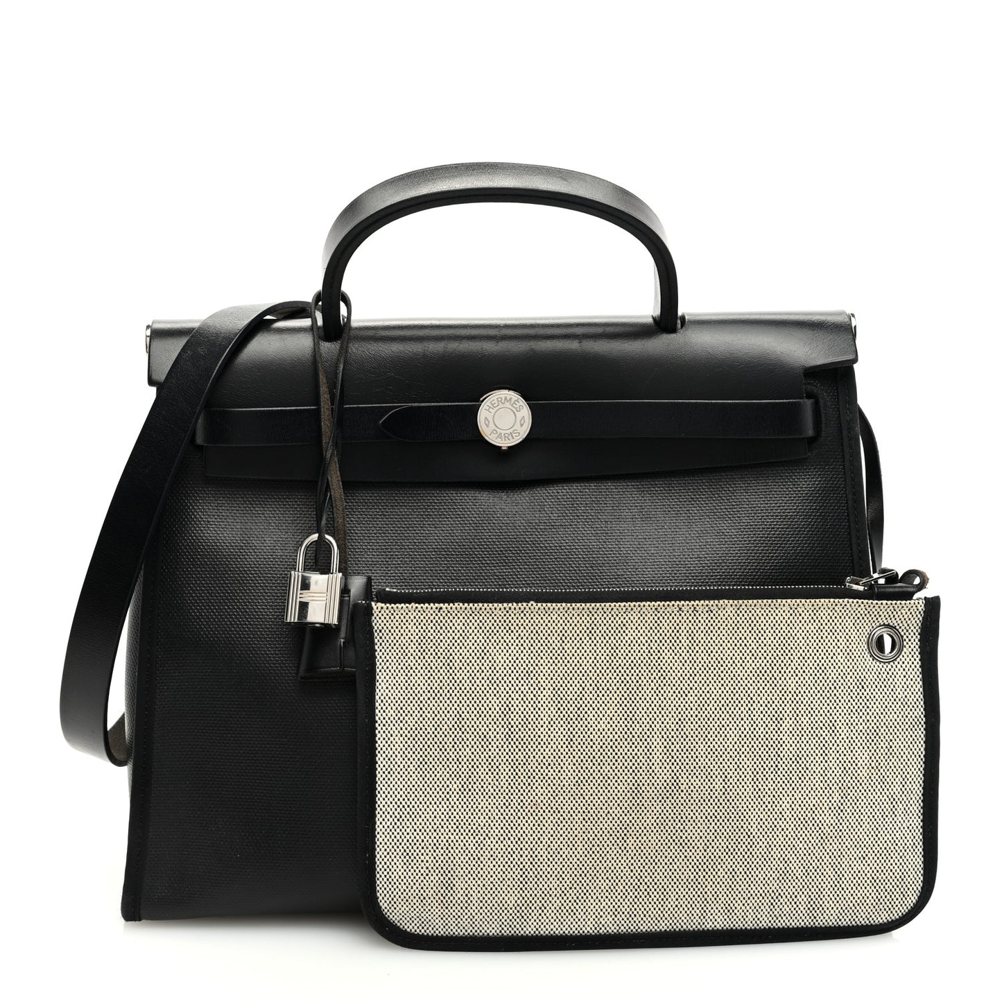 Toile H Berline Vache Hunter Herbag Zip PM 31 Black Ecru