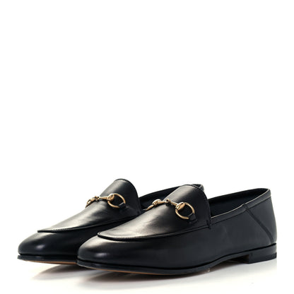 Gucci Lambskin Womens Brixton Horsebit Loafers 37 Black 3 of 11
