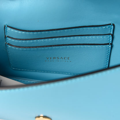 Versace Virtus Mini Wallet Chain Crossbody Blue 8 of 9
