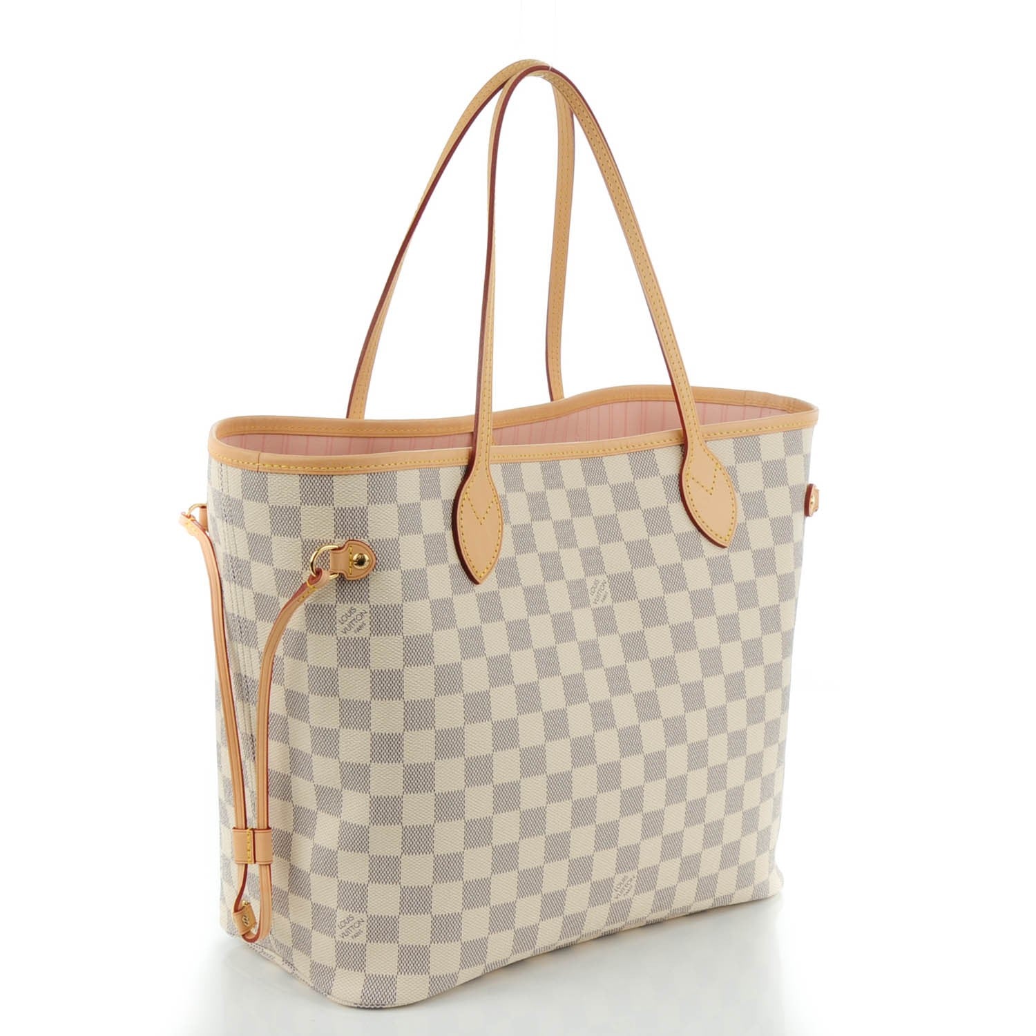 Louis Vuitton Damier Azur Neo Neverfull MM Rose Ballerine 4 of 9