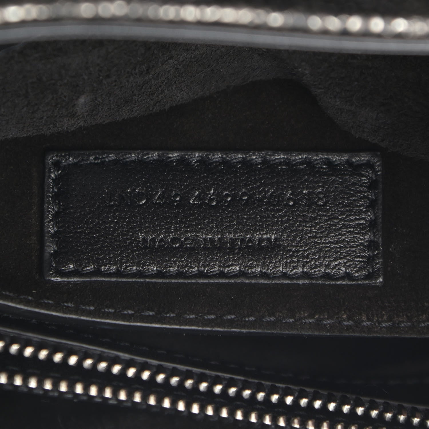 Saint Laurent Metallic Grain De Poudre Monogram Small Loulou Chain Satchel Gun Metal 7 of 10