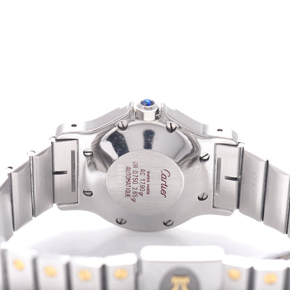 Cartier Stainless Steel 18K Yellow Gold 29mm Santos Octagon Automatic Watch 4 of 4