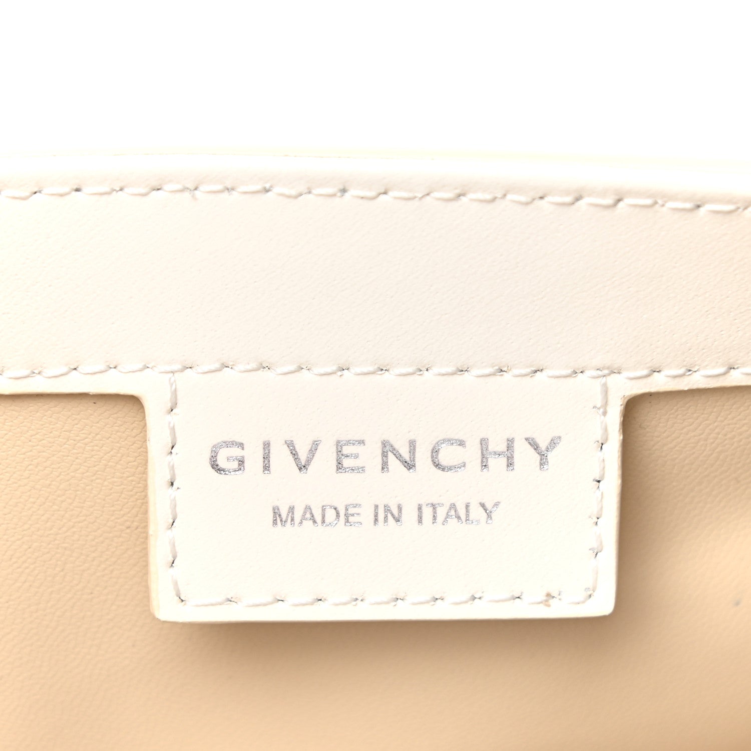 Givenchy Box Calfskin Small Cut Out Shoulder Bag Ivory 6 of 11