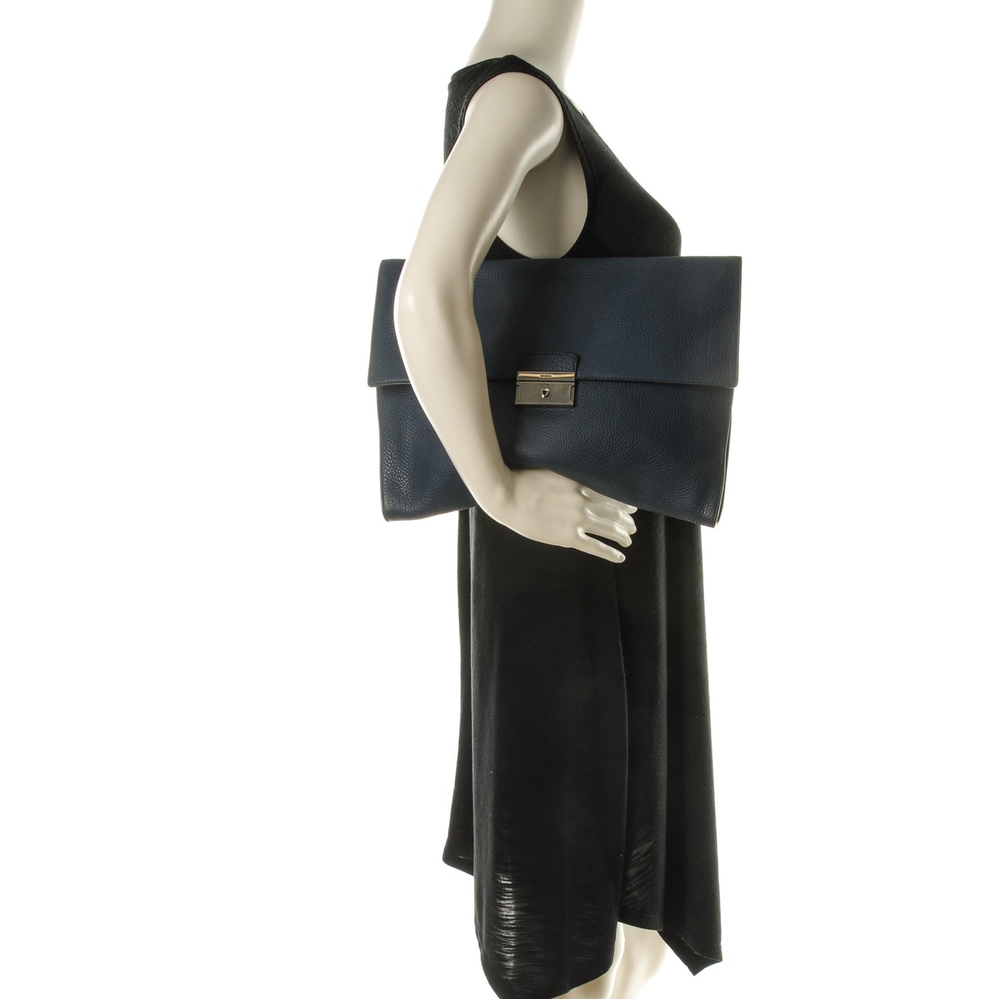 Vitello Daino Attache Portfolio Case Bleuette