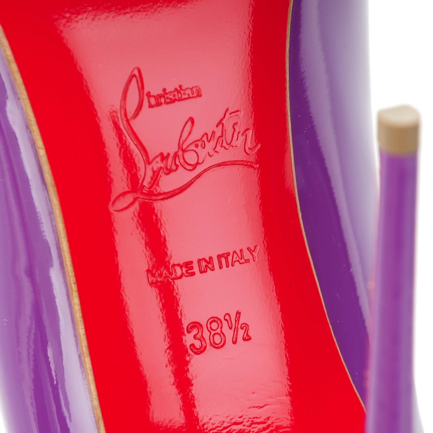 Christian Louboutin Patent Pigalle Follies 100 Pumps 38.5 Digitale 6 of 7