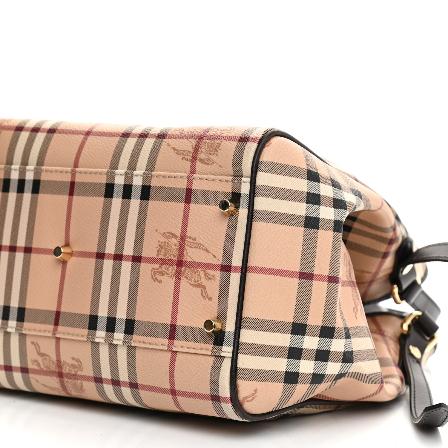 Burberry Haymarket Check Small Canterbury Tote Chocolate 10 of 12