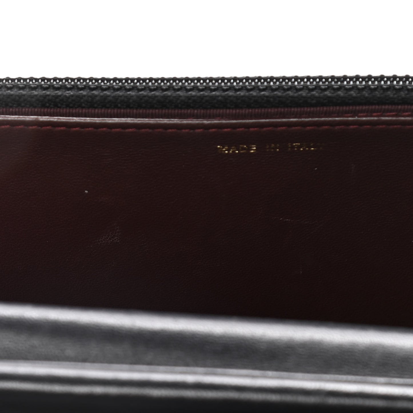 Lambskin Quilted Wallet On Chain WOC Black