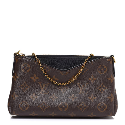 Louis Vuitton Monogram Pallas Clutch Black 1 of 13