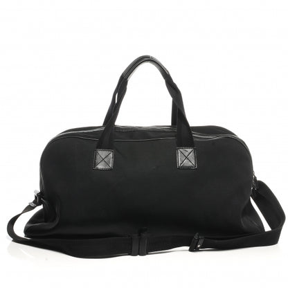 Gucci Canvas Large Parana Web Duffle Bag Black 5 of 10