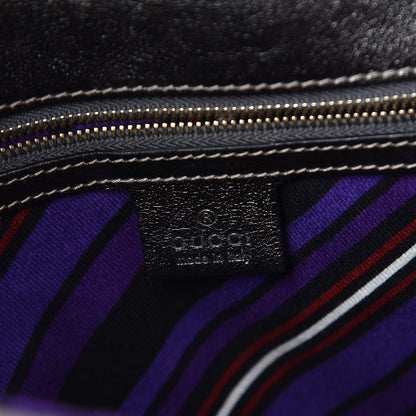 Gucci Guccissima Britt Tassel Shoulder Bag Gunmetal 8 of 10