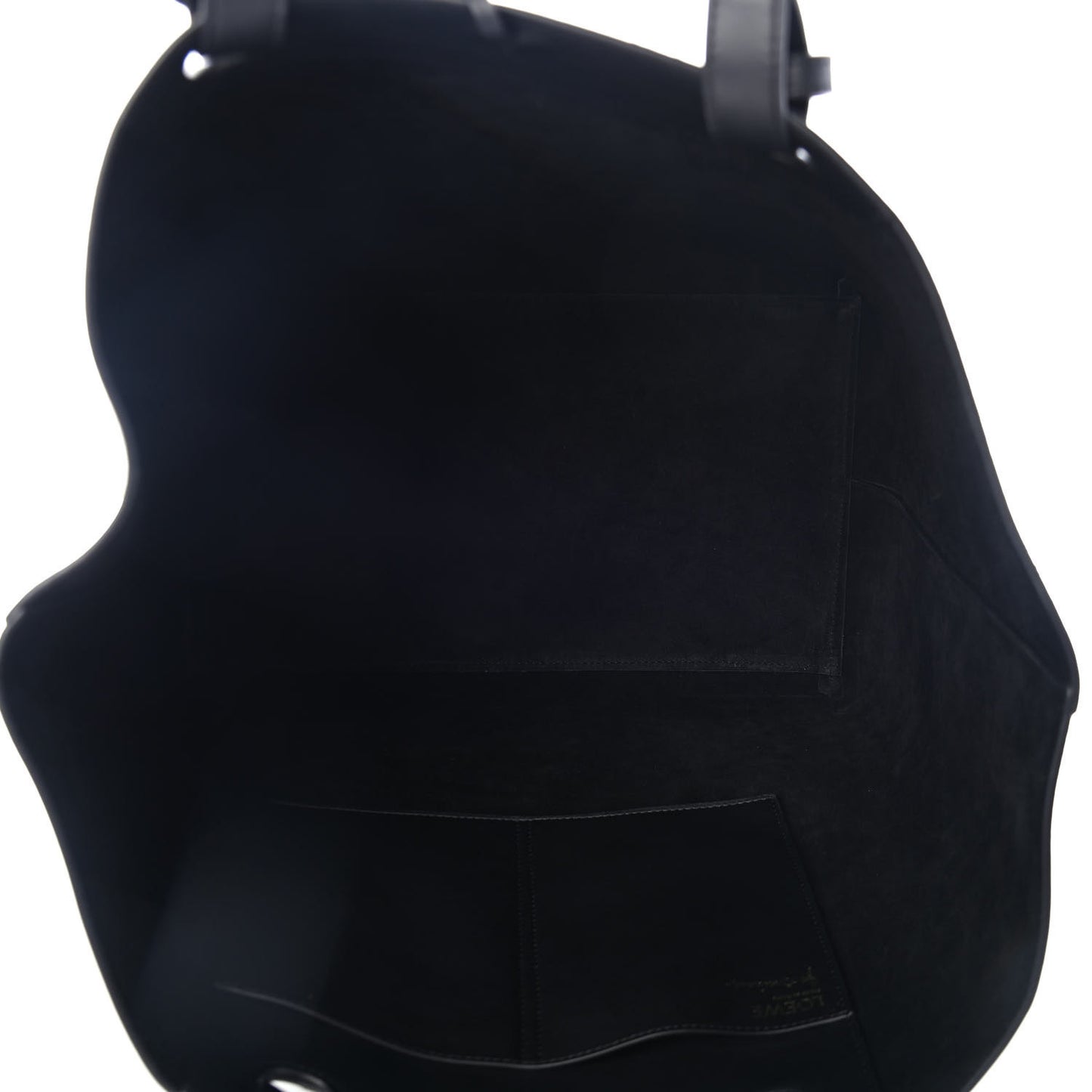 X JOE BRAINARD Calfskin Underwear Print Large Double Handle Tote Black