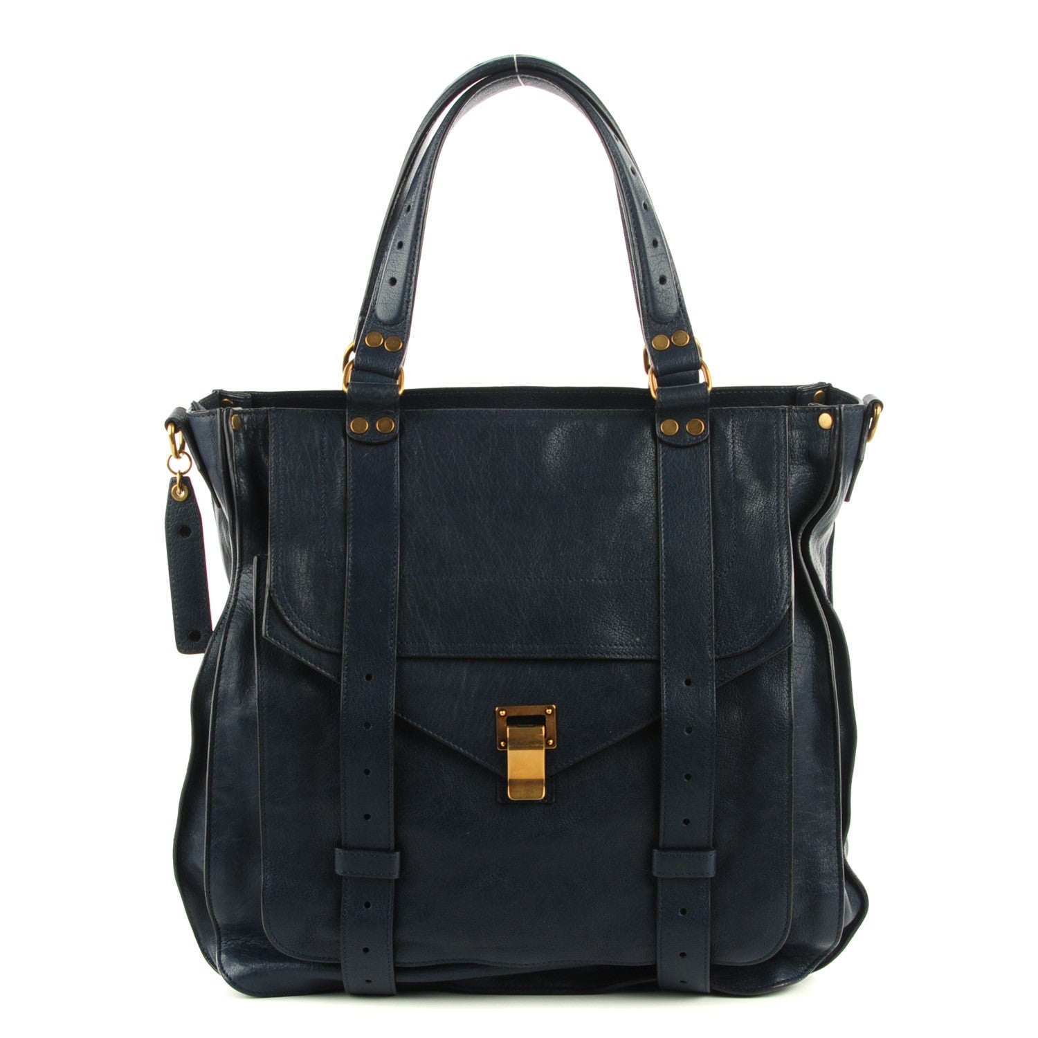 Proenza Schouler Lambskin PS1 Tote Midnight 1 of 11