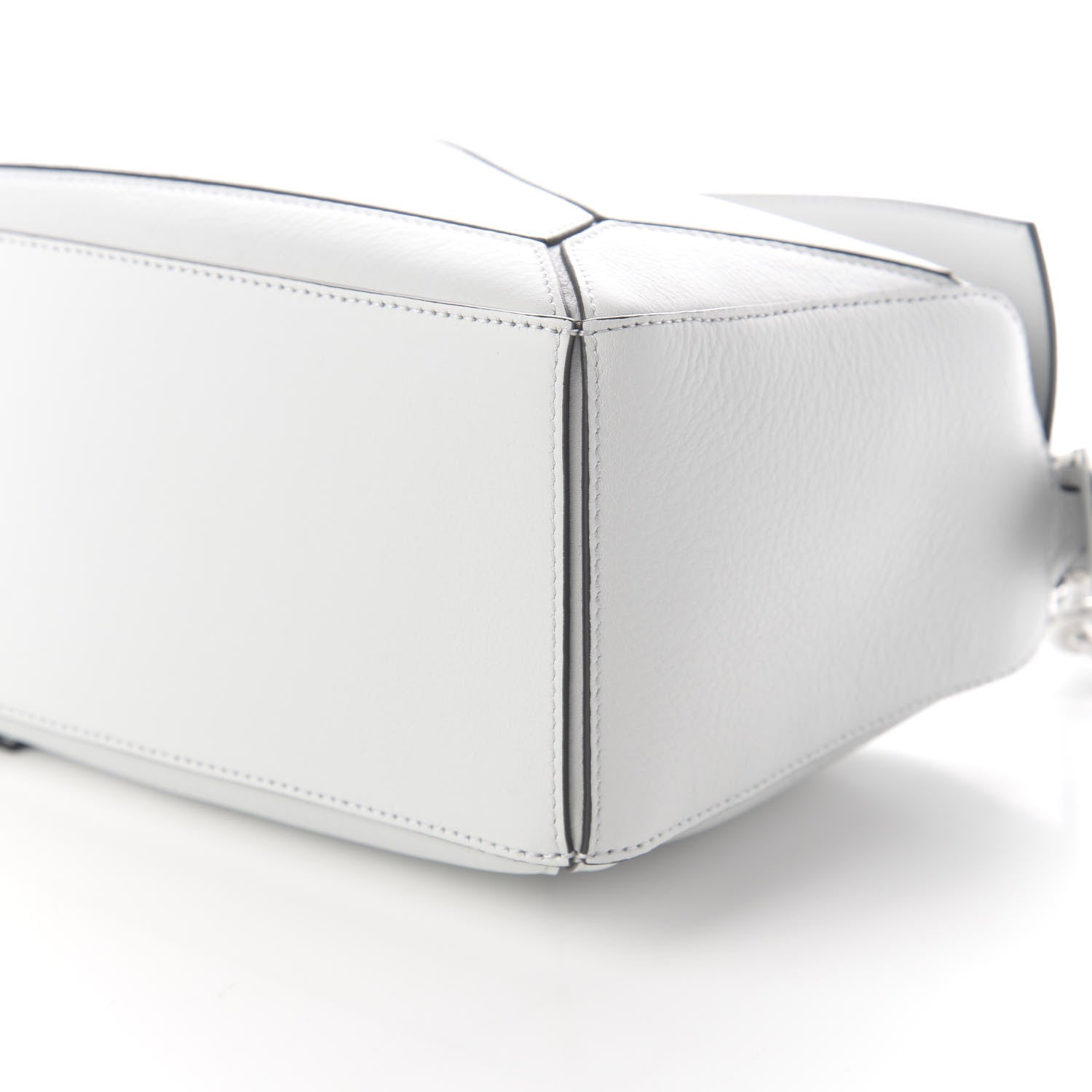 Loewe Calfskin Small Puzzle Bag White 7 of 9
