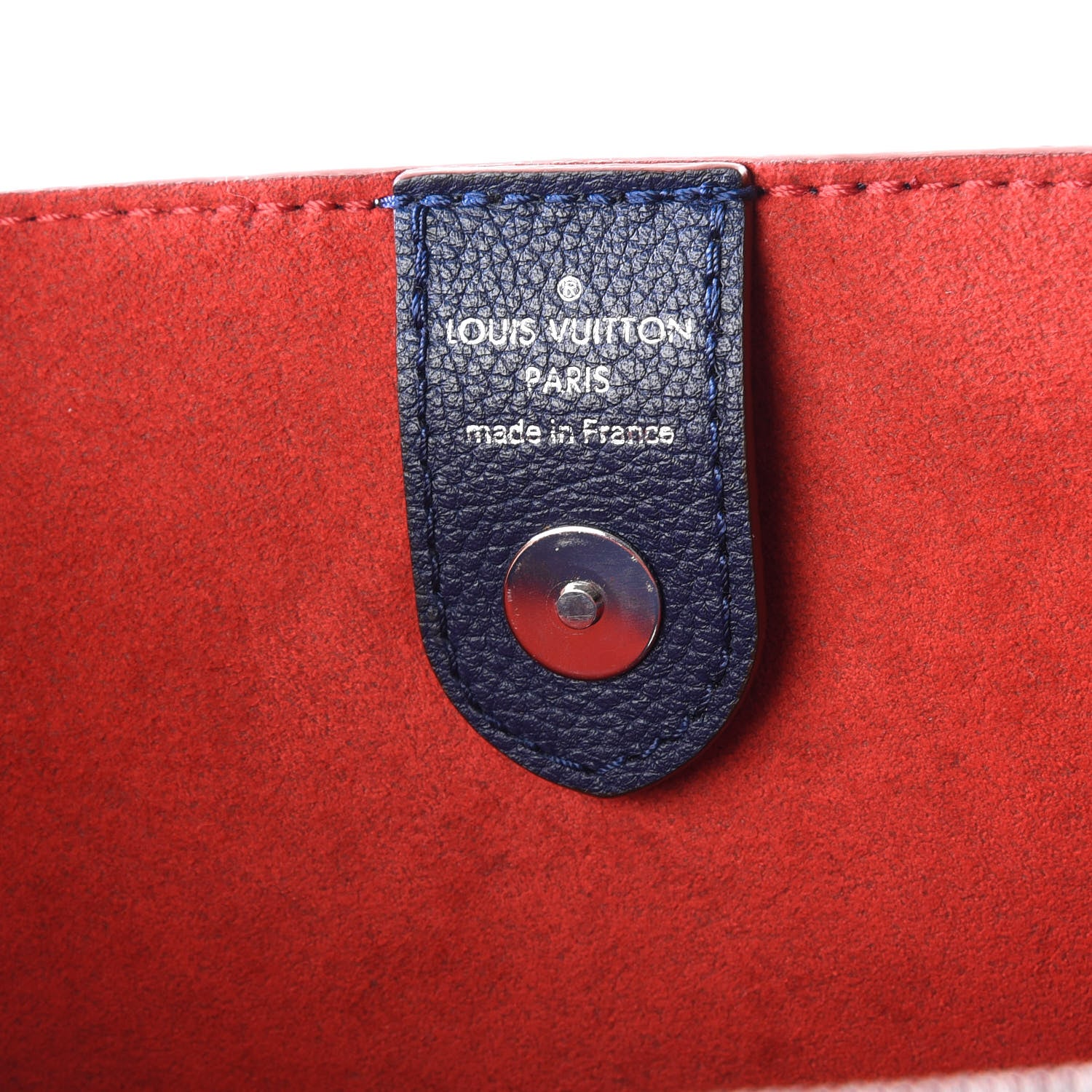 Louis Vuitton Calfskin Lockmeto Marine Rouge 9 of 11
