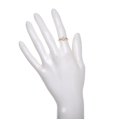 Cartier 18K Yellow Gold Diamond Hindu Floral Ring 48 4.5 2 of 6
