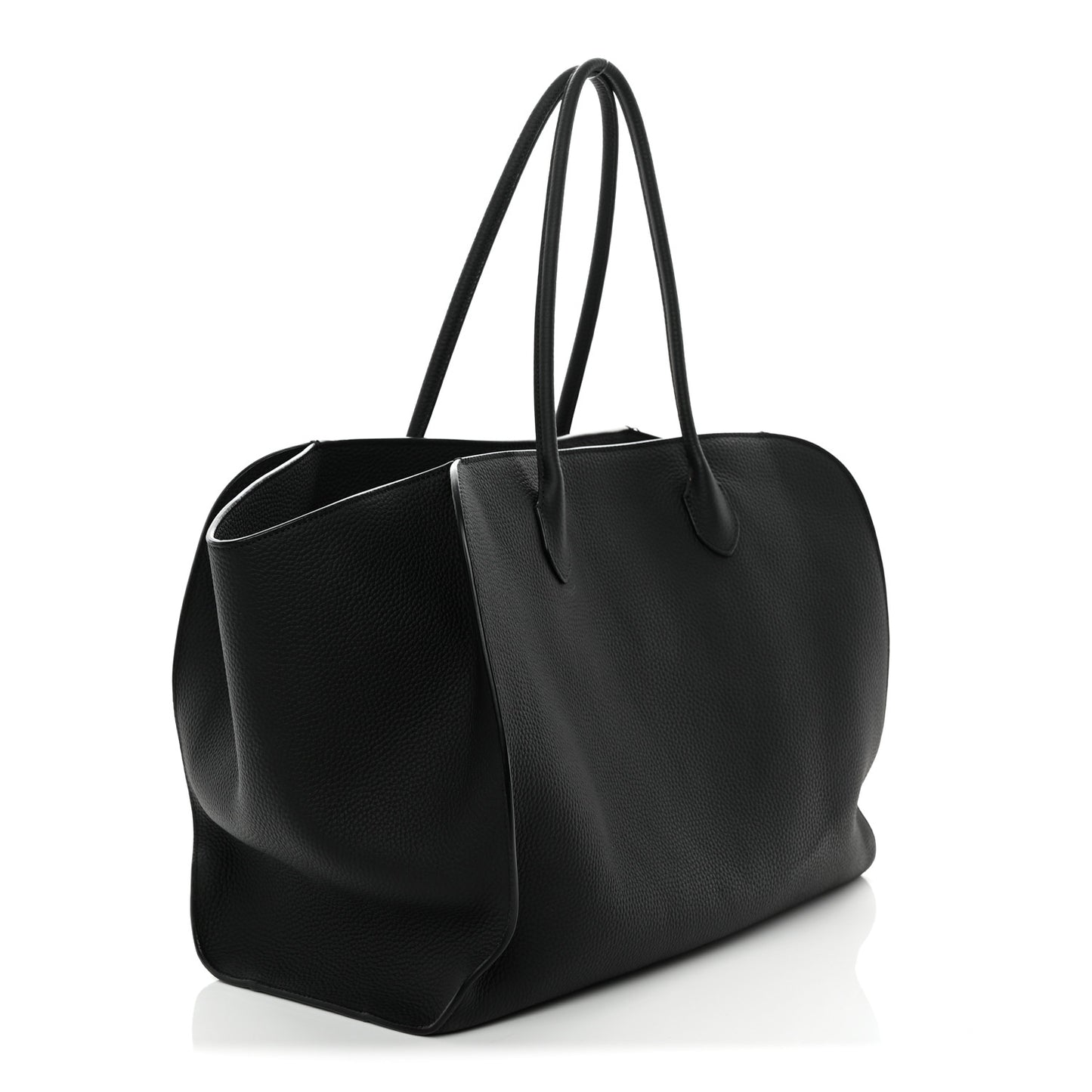 Matte Grained Calfskin Marlo 17 Black