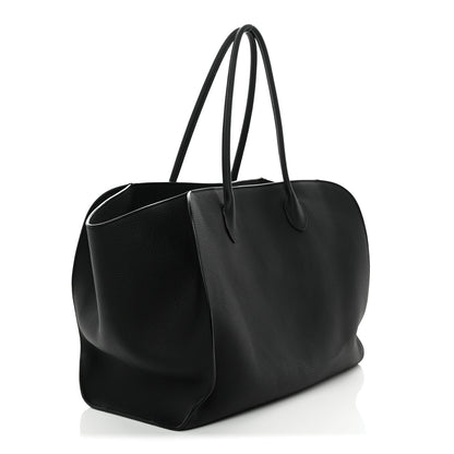 The Row Matte Grained Calfskin Marlo 17 Black 3 of 9