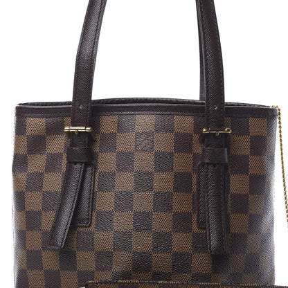 Louis Vuitton Damier Ebene Marais Bucket 23 8 of 10