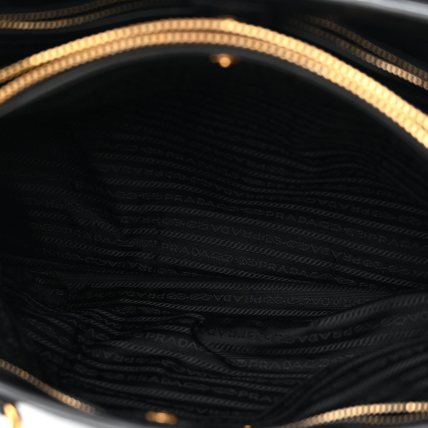 Prada Vitello Shine Shopping Satchel Black 5 of 11