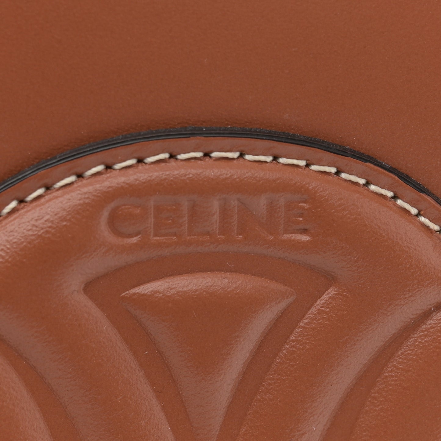 Smooth Calfskin Cuir Triomphe Oval Bag Tan
