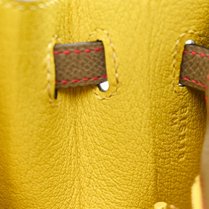 Hermes Epsom Horseshoe Kelly Sellier 25 Gris Asphalte Lime 7 of 11