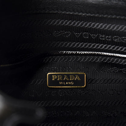 Prada Saffiano Vernice Clutch Black 8 of 11