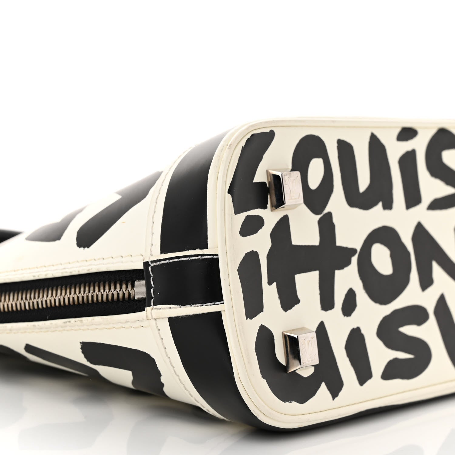 Louis Vuitton Graffiti Alma MM Black 8 of 10
