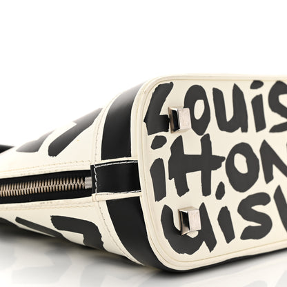 Louis Vuitton Graffiti Alma MM Black 8 of 10