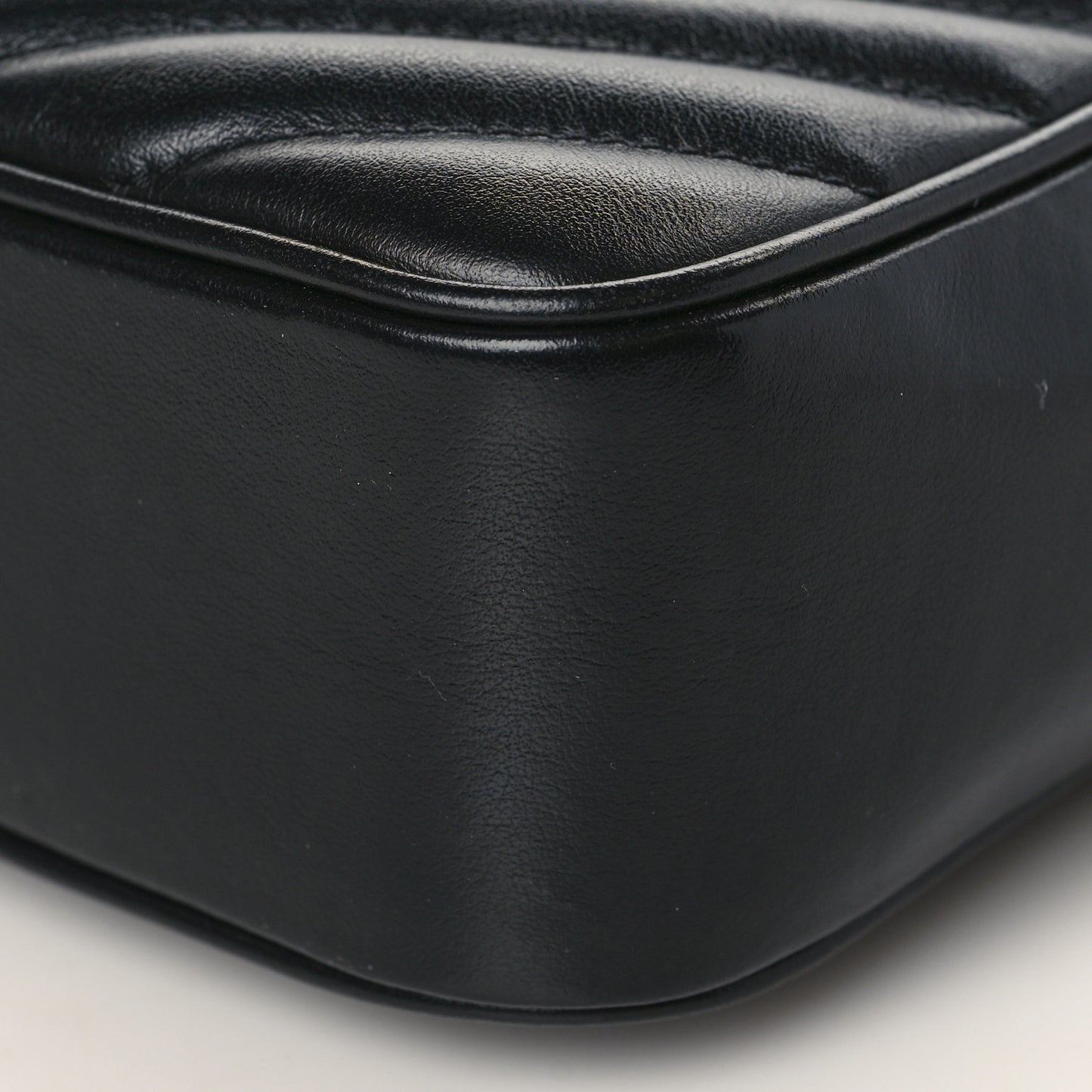 Calfskin Matelasse Monogram Monochrome Lou Camera Bag Black