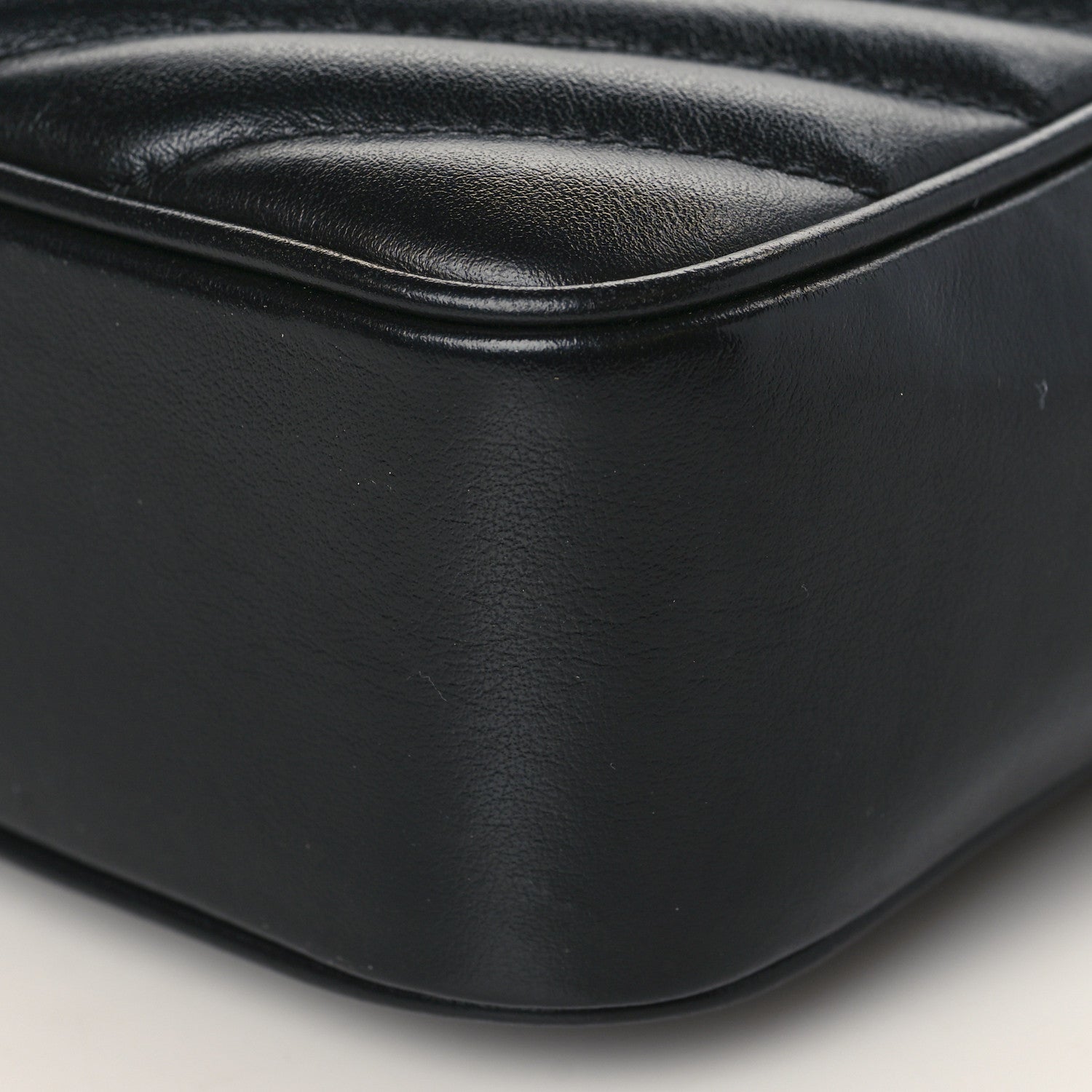 Saint Laurent Calfskin Matelasse Monogram Monochrome Lou Camera Bag Black 8 of 8