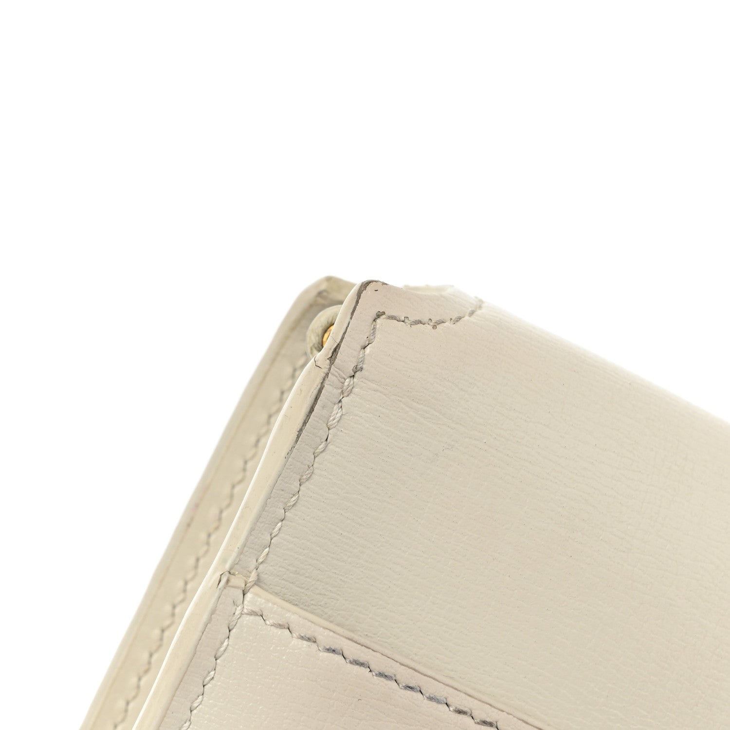 Saint Laurent Smooth Calfskin Monogram Phone Holder Crossbody Crema Soft 12 of 15