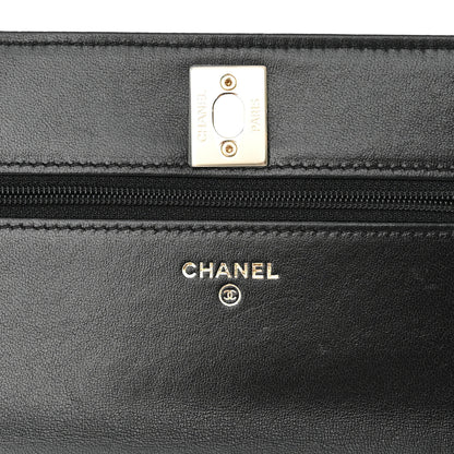 Chanel Lambskin Quilted Trendy CC Wallet On Chain WOC Black 7 of 13